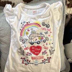 Kids White "Be True To You" Graphic Tee